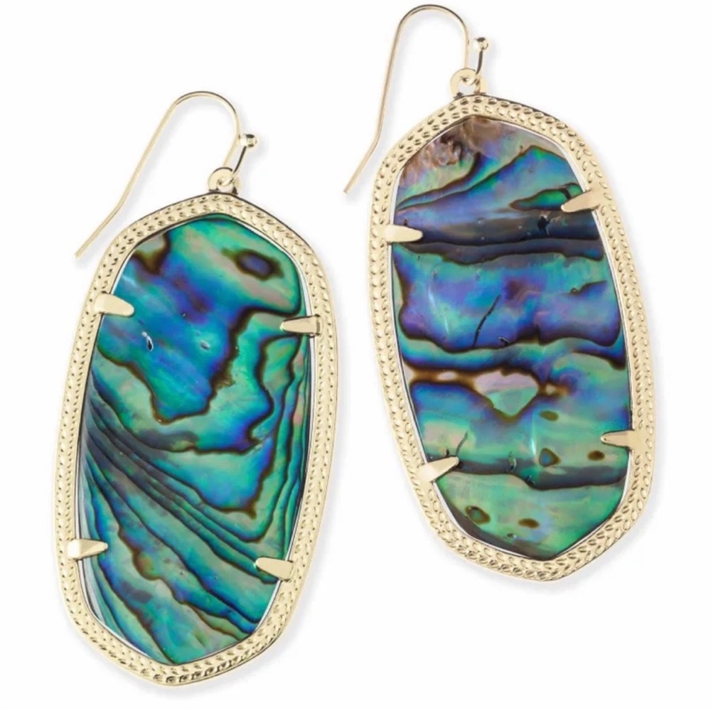 NWT Kendra Scott Danielle Earrings Abalone Colors!